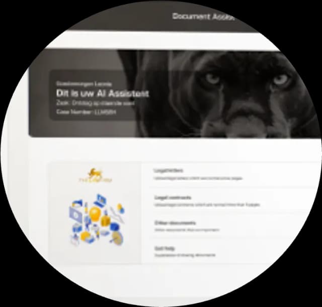 Dashboard van The Law Firm met persoonlijke afspraken, taken en beveiligde juridische e-mail.