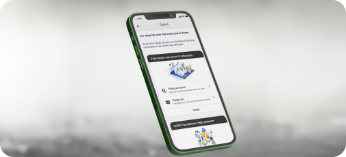 Smartphone met The Law Firm-app die mailbox en dossiercommunicatie toont voor veilige juridische correspondentie.